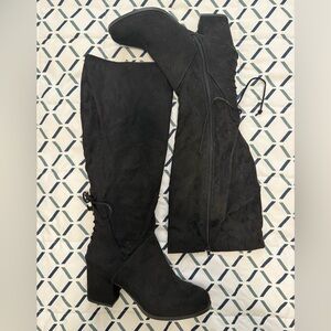 Elegant Black Knee-High Women's Boots